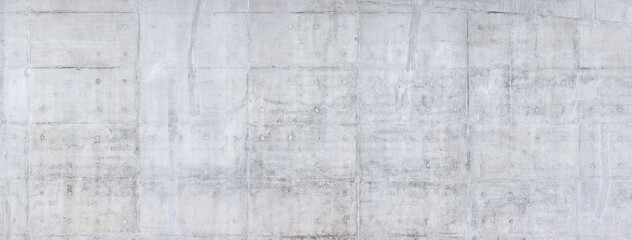 gray cement wall background with rough and detailed texture. panoramic view.