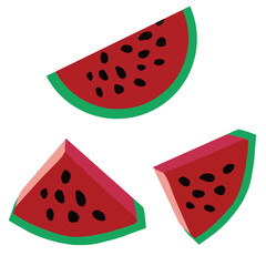 vector illustration of watermelon