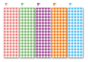 カラフルなギンガムチェック