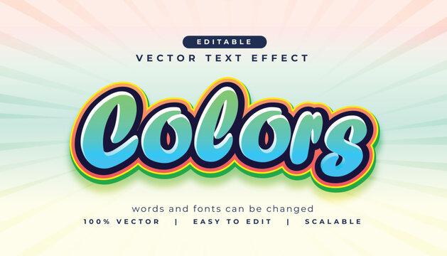 modern style text effect customizable template
