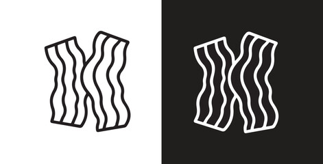 Bacon Icon Vector Illustration Graphic Design