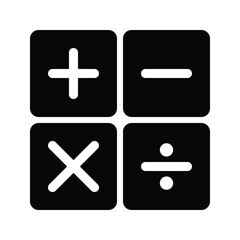 Calculator Vector Icon for Business and Mathematical Calculation