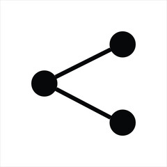 Share Illustration Icon Vector for Social and Digital Interaction Design
