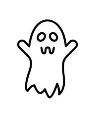 halloween icon of ghost