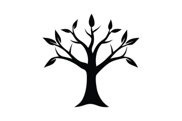 vector tree silhouette