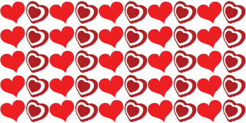 red hearts background