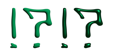 3d exclamation mark and question mark clipart Single element for design