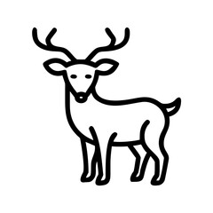 christmas deer vector illustration