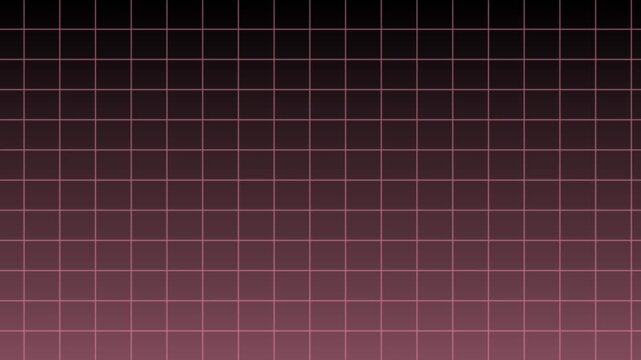 High-Quality 4K Retro Futuristic Pink Grid Lines on a Dark Gradient - Seamlessly Looping Sci-Fi Motion Background

