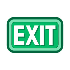 exit sign icon