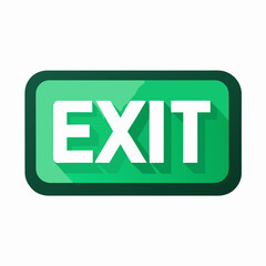 exit sign icon