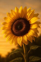 Obraz premium Golden Sunflower Radiance