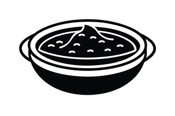 curry silhouette icon. Vector clipart black illustration design