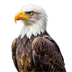 Obraz premium bald eagle isolated on white