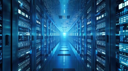 Big data cloud computing data center background