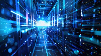 Big data cloud computing data center background