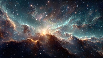 Fototapeta premium space background with stars