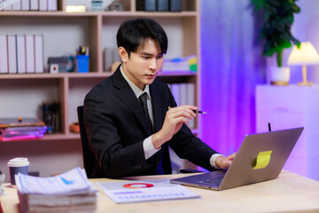 Business leader under pressure due to company losses.