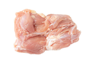 透明背景（png）に生の鶏もも肉