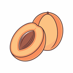 Peach Vector Illustration


