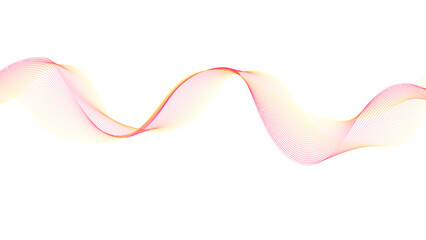 Abstract Pink Yellow Gradient Wavy Line Background