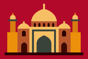 taj mahal vector