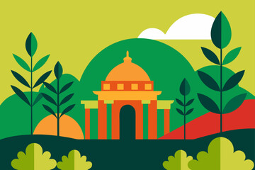 vector illustration of mosque