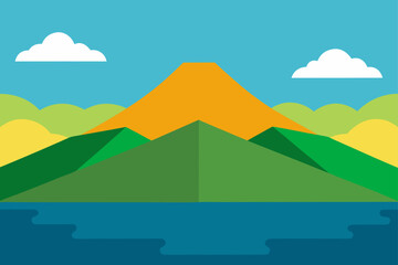 landscape with pyramids