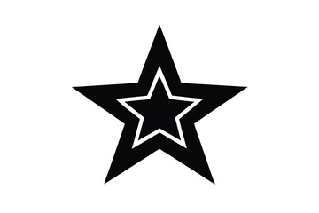 stars silhouette icon. Vector clipart black illustration design