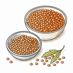Dynamic Create Bold Stroke Lentils Outline Premium Digital Asset