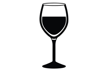 wine glass vector icon