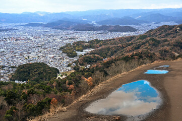 大文字山から見る日本の都、京都の景観