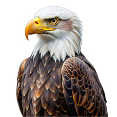 Obraz premium bald eagle isolated on white
