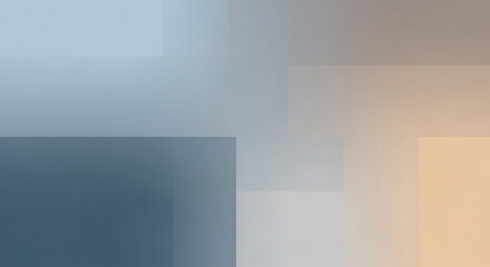 Soft Abstract Background with Overlapping Colored Rectangular Shapes