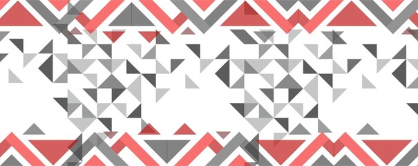 Geometric composition with symmetrical and colorful triangle design and a symmetrical geometric aesthetic, perfect for creative and background use. 