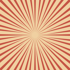 red sun rays background vector design vintage retro comic style