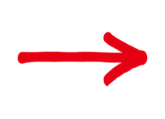 Illustration of an arrow drawn by hand with a marker