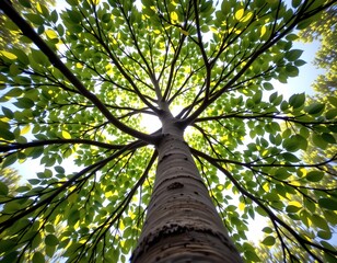 Fototapeta premium Looking Through Lush Tree Canopy