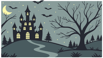 seamless-pattern-of-haunted-castles-with-glowing-w