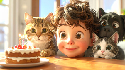 誕生日の男の子