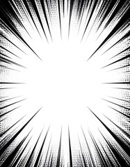 Obraz premium Abstract radial burst graphic