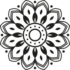 Mandala Shape vector. Circular pattern in form of mandala, tattoo, decoration. 
Decorative ornament in ethnic oriental style.