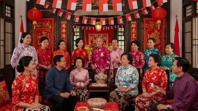 Peranakan Family Gathering: A Festive Celebration of Heritage
