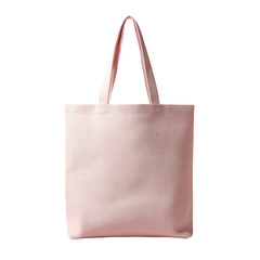 Light pink canvas tote bag, simple design, with two handles