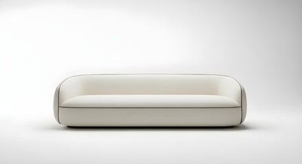 Fototapeta premium Elegant Modern Sofa Design on White Background 2050