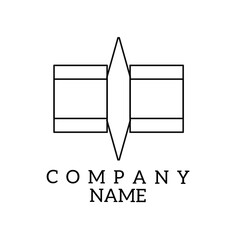 Squares means that whatever the division, the company still has one goal. Element vector. Abstract logo.