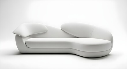 Elegant Modern Sofa Design on White Background 2050