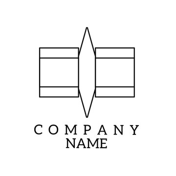 Squares means that whatever the division, the company still has one goal. Element vector. Abstract logo.