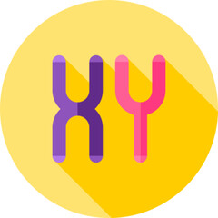 Obraz premium Chromosome Science Icon