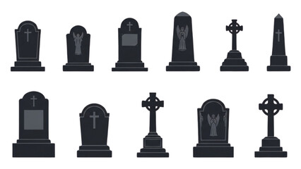 Halloween Vector Icon Set – Line Art Design AI EPS PNG JPEG